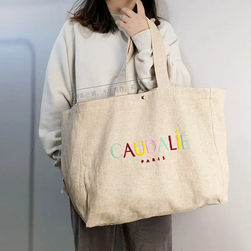 

2023 new Simple embroidered artisitc large capacity shoulder bag Fashion Tote Bag for woman