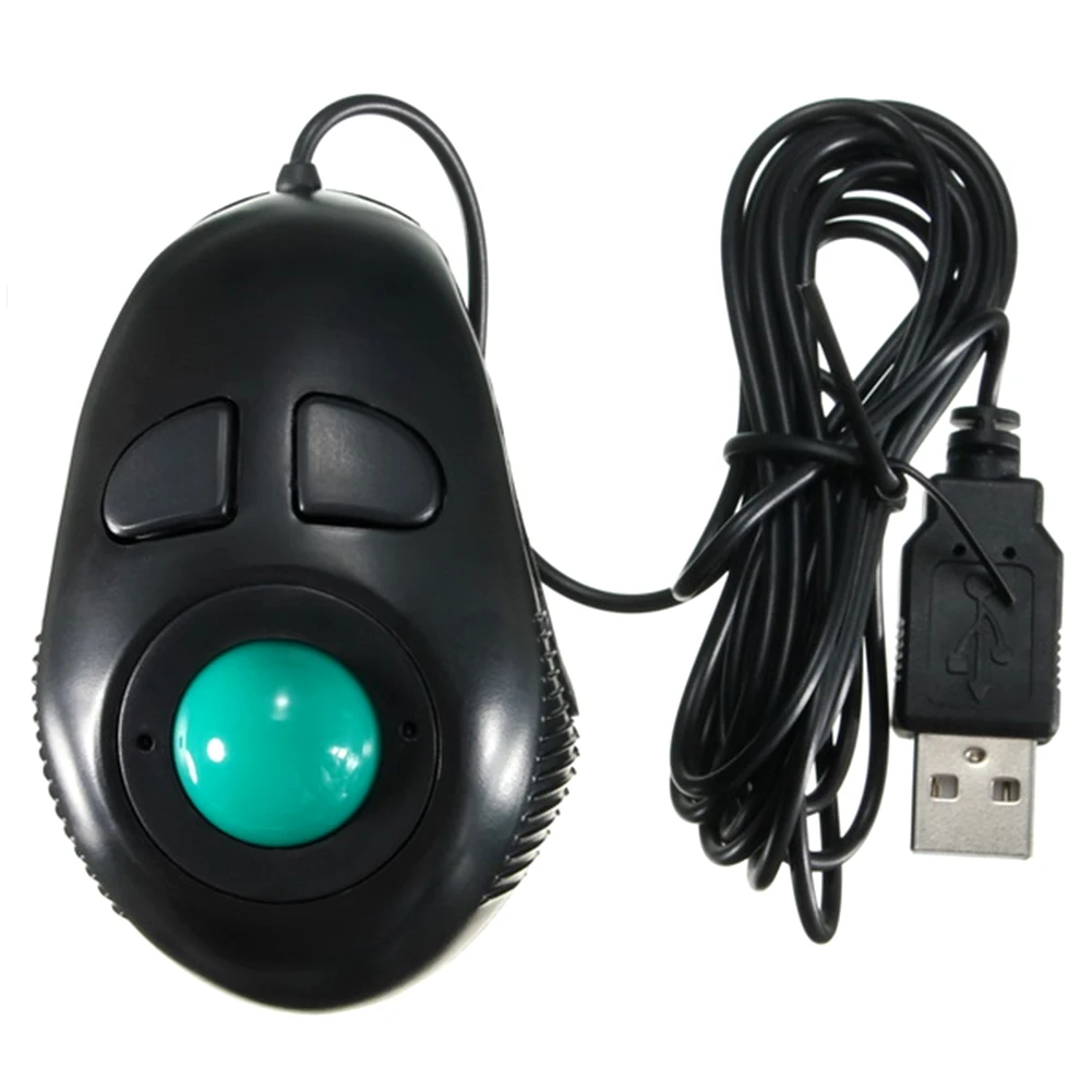 

Essential Computer Equipment 2m HS-0Finger Hand Held 4DB Mini Trackball Mouse PC Computer Notebook Mice