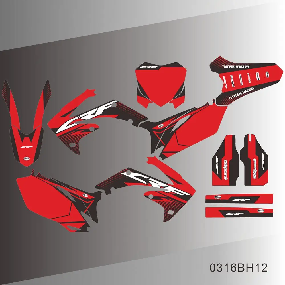 

Для HONDA CRF250 R CRF 250R 2010 2011 2012 2013 CRF450 R CRF 450R 2009 2010 2011 2012 графические наклейки наклейки фон