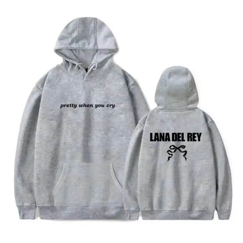 Фото Lana del rey Pretty When You Cry Merch толстовки унисекс толстовка с капюшоном повседневная одежда №4
