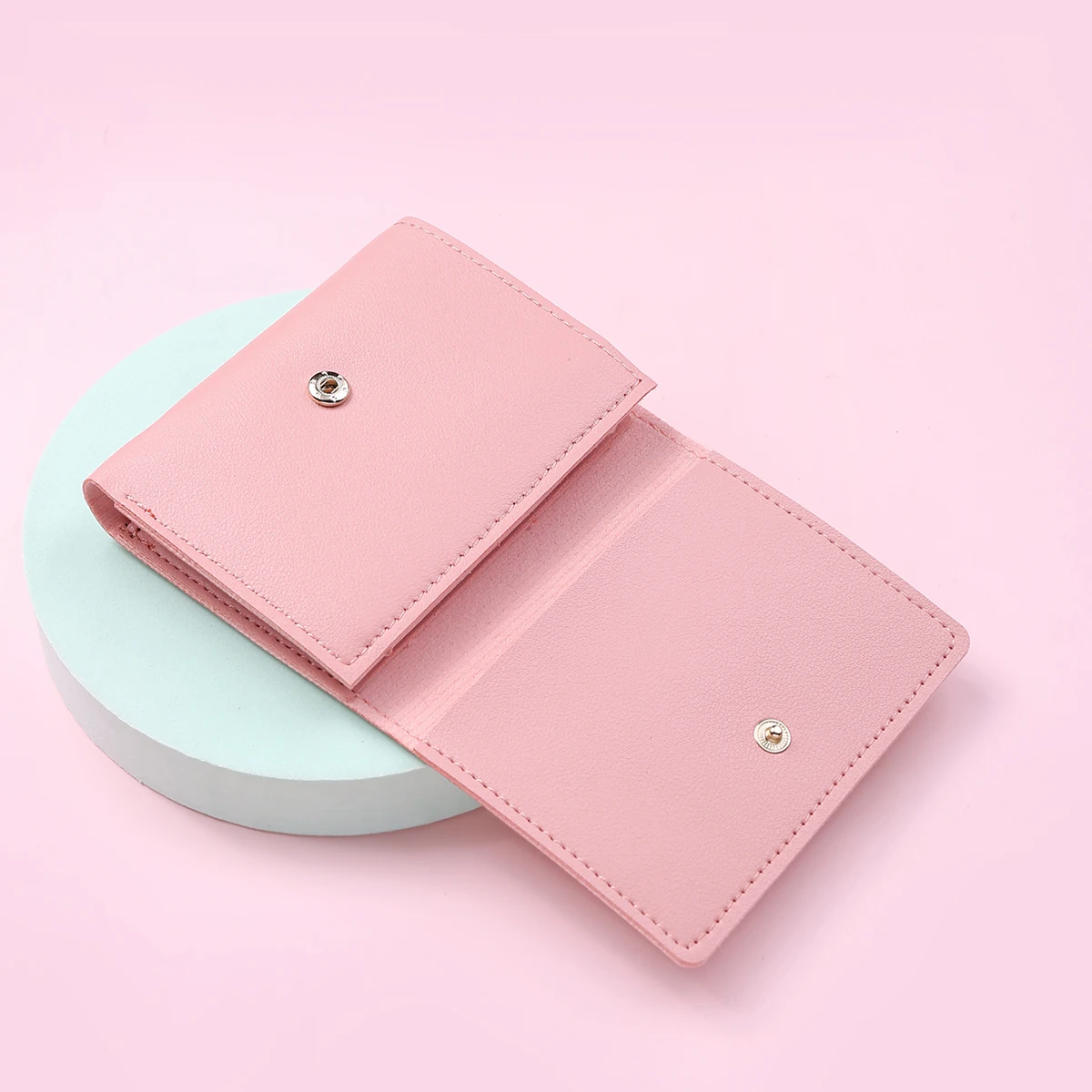 Flower Printing PU Leather Cute Wallet Small Hasp Girl Money Bag Brand Designer Coin Purse Female Card Holder Wallet