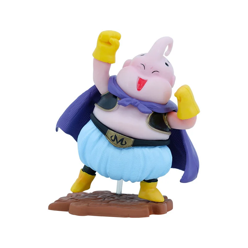 

Anime Dragon Ball Z Cute GK Super Saiya Majin Buu Model 9cm PVC Mini Fat Hand Made Boxed Desktop Car Model Small Ornaments Toys