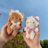 cartoon plush bear doll keychain bear plush doll student couple schoolbag pendant ornaments bag backpack pendant kawaii doll