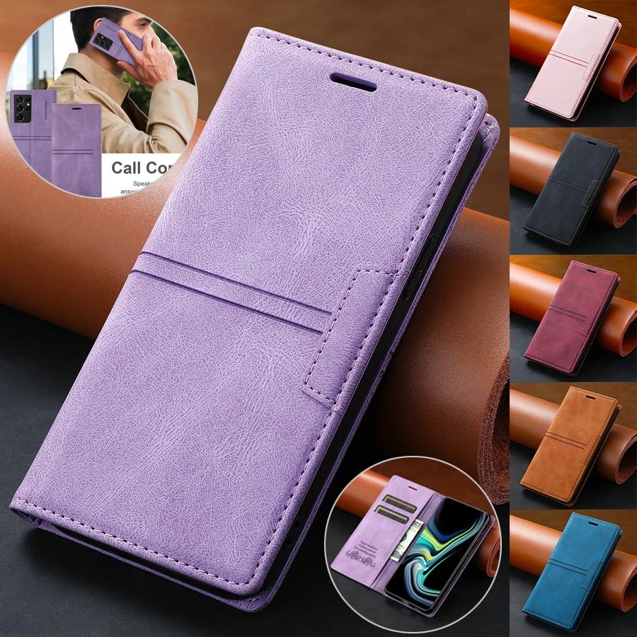 Wallet Flip Leather Case For Samsung Galaxy S23 Ultra S22 S21 Plus S20 FE A13 A14 A23 A31 A33 A34 A51 A52 A53 A54 A71 A72 A73