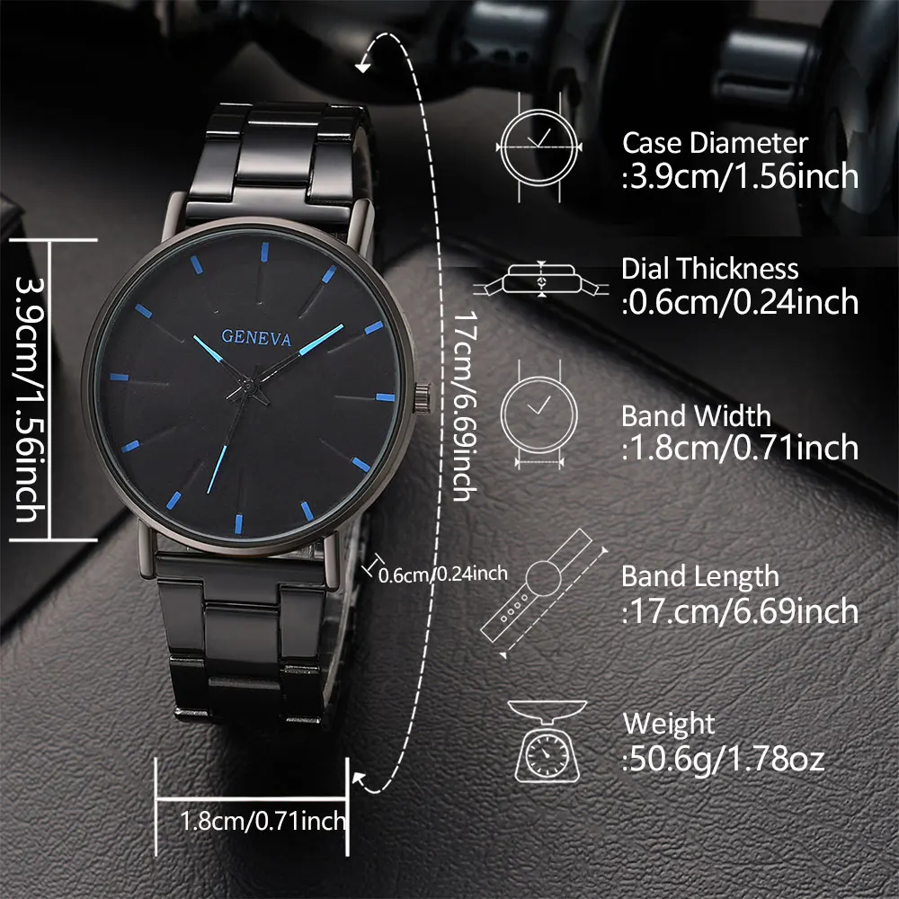 3 шт./комплект женские кварцевые часы с кожаным ремешком