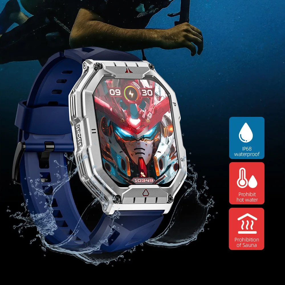 Спортивные Смарт-часы LOKMAT с компасом фонариком водонепроницаемыми до 5 АТМ