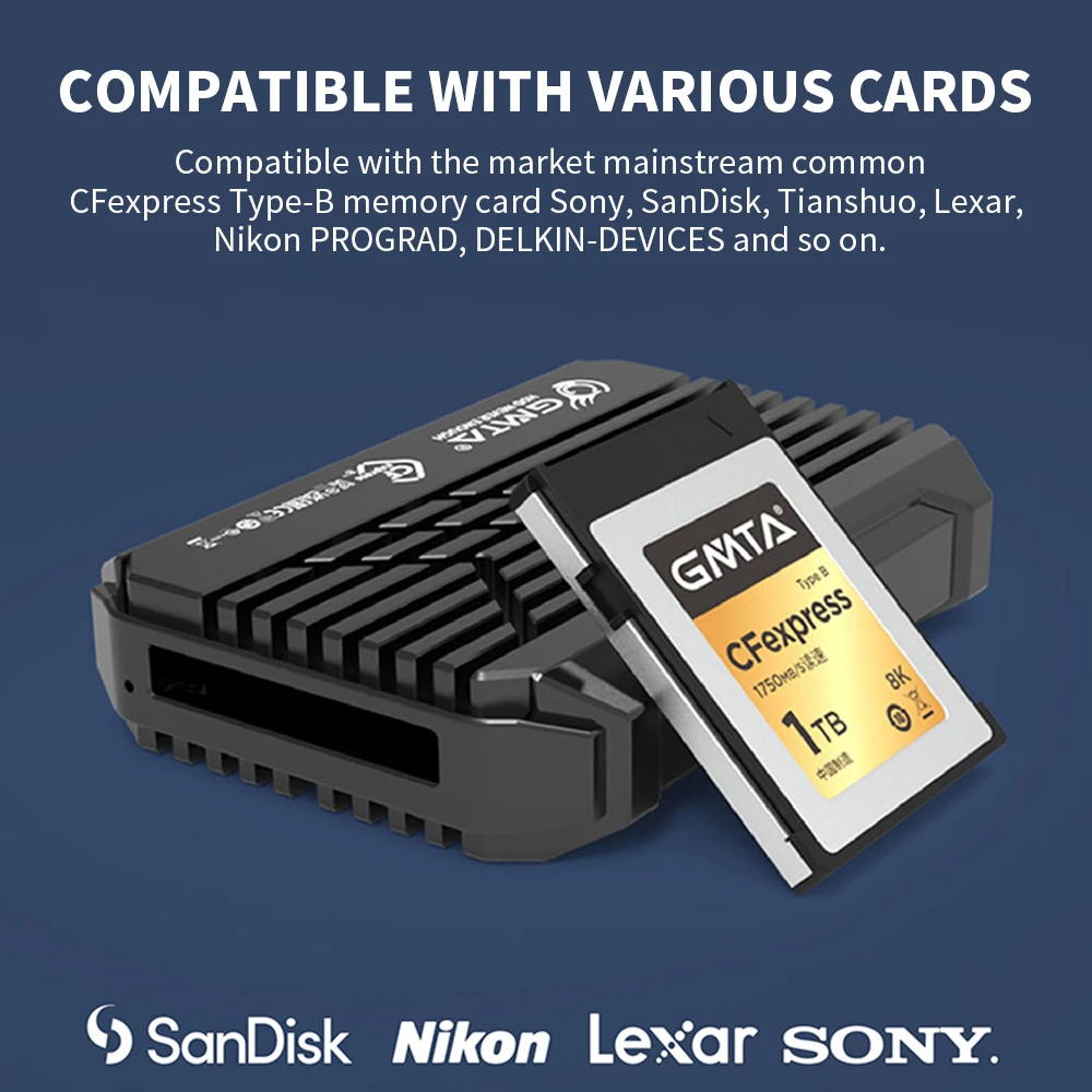 Высокоскоростной картридер CFexpress Type-B cfe-B поддерживает компьютеры и мобильные USB