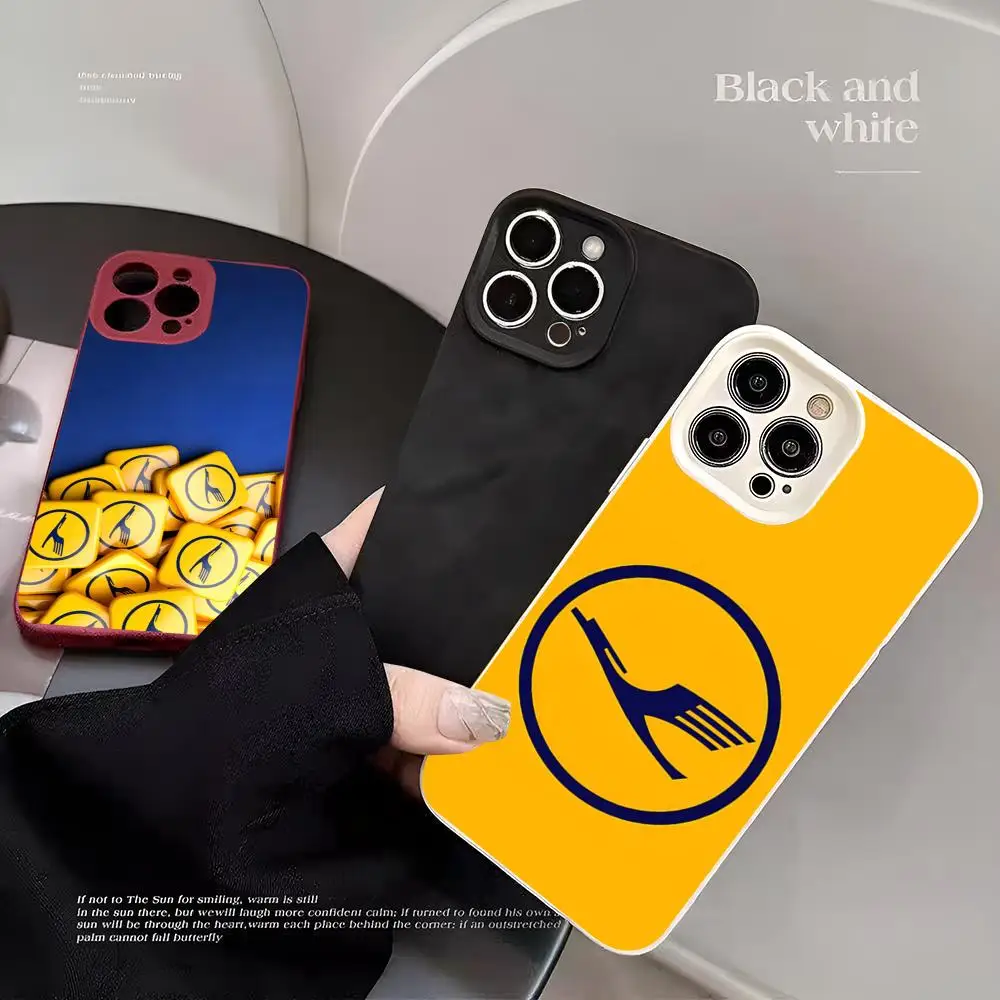 Фото Чехол для телефона Lufthansa G-german Airlines для iPhone 17, 13, 12, 11 Pro Max, 16, 15, 14 Plus, мягкий, конфетных цветов, с полным покрытием №1
