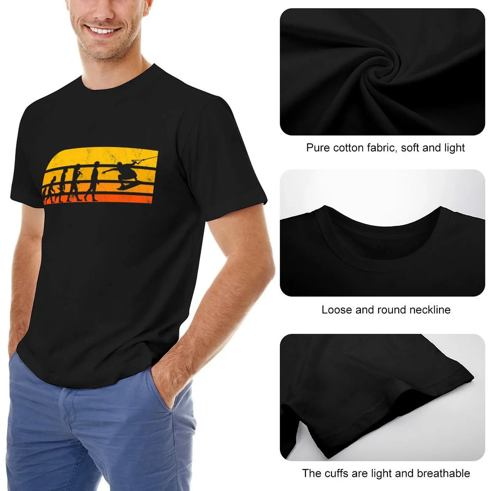 Футболка Wakeboarding Wakeboarder мужская одежда футболка с рисунком топы больших размеров
