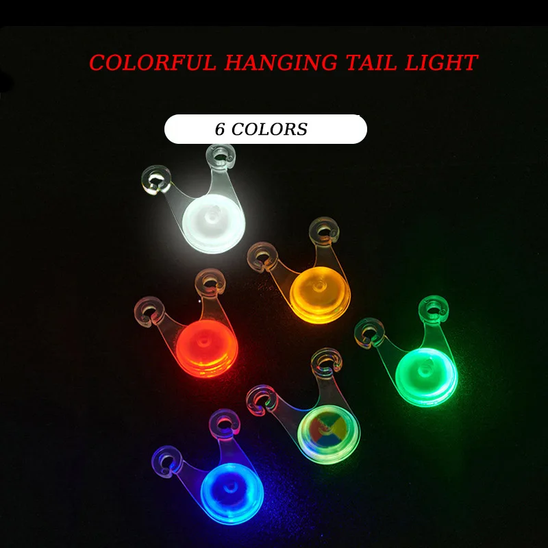 

2 PCS Bicycle Seat Taillight LED Night Riding Frog Light Brake Warning Light Outdoor Cycling Lights Camping Decorative Lights