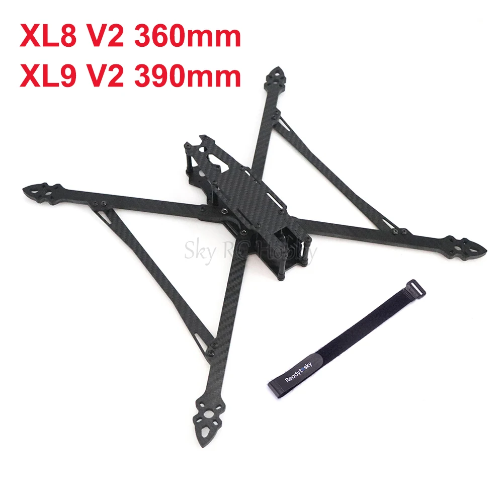 3K полностью углеродное волокно TrueX XL8 360 мм 360 / XL9 390 мм 390 8/9 дюймов FPV Стандартный комплект с 5 мм рычагом для FPV радиоуправляемого гоночного дрона