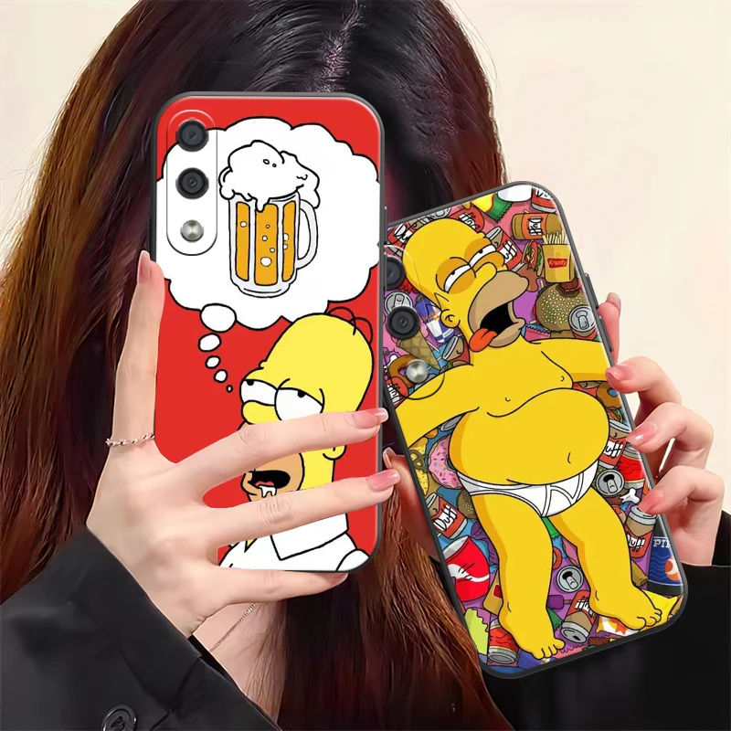 

Забавный телефонный чехол The Simpsons для Samsung Galaxy S8 S8 PLus S9 S9 Plus S10 S10E S10 Lite 5G Plus Carcasa, мягкий жидкий силикон