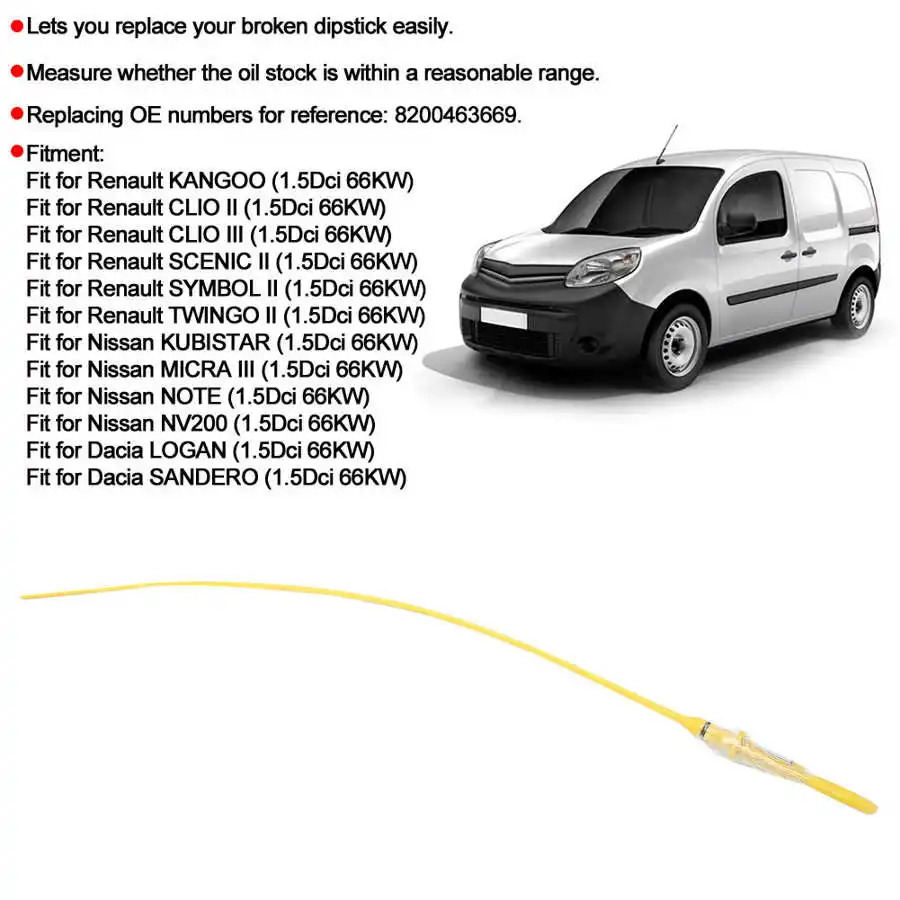 Автомобильный прибор для измерения уровня масла 8200463669 подходит Renault Kangoo CLIO II III