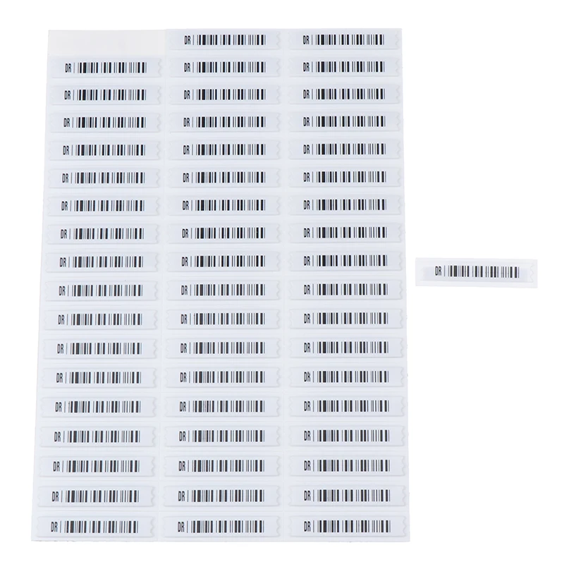 

Акустические Антивор-этикетки для одежды, наклейки для безопасности, термочувствительные пластиковые, 108 шт.