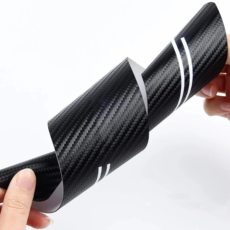 4pcs Car Sticker Carbon Fiber Auto Door Sill Strip for Ford Focus 4 3 2 MK4 MK3 MK2 2012 2014 2015 2016-2018 Accessories - купить по