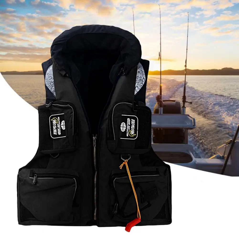 

Boating Vest Comfortable Bright Color Lightweight High Men Water Sports Safety Swimming Jacket Life Vest Swimming Aid