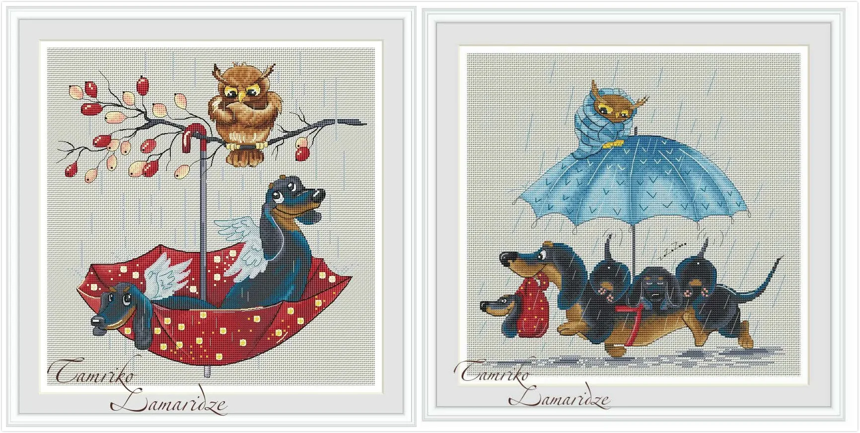 

Набор для вышивки «такса», 16-18 карат