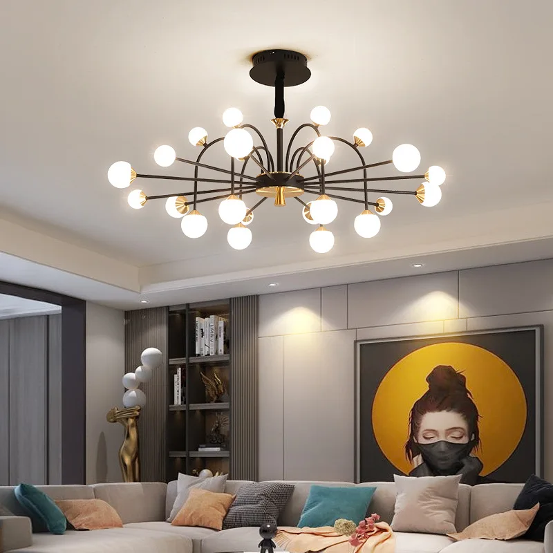 Новая волшебная люстра в форме стеклянного шара современная простая