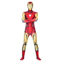 superhero iron man cosplay costume kids aldult unisex zentai outfits jumpsuit bodysuit catsuit