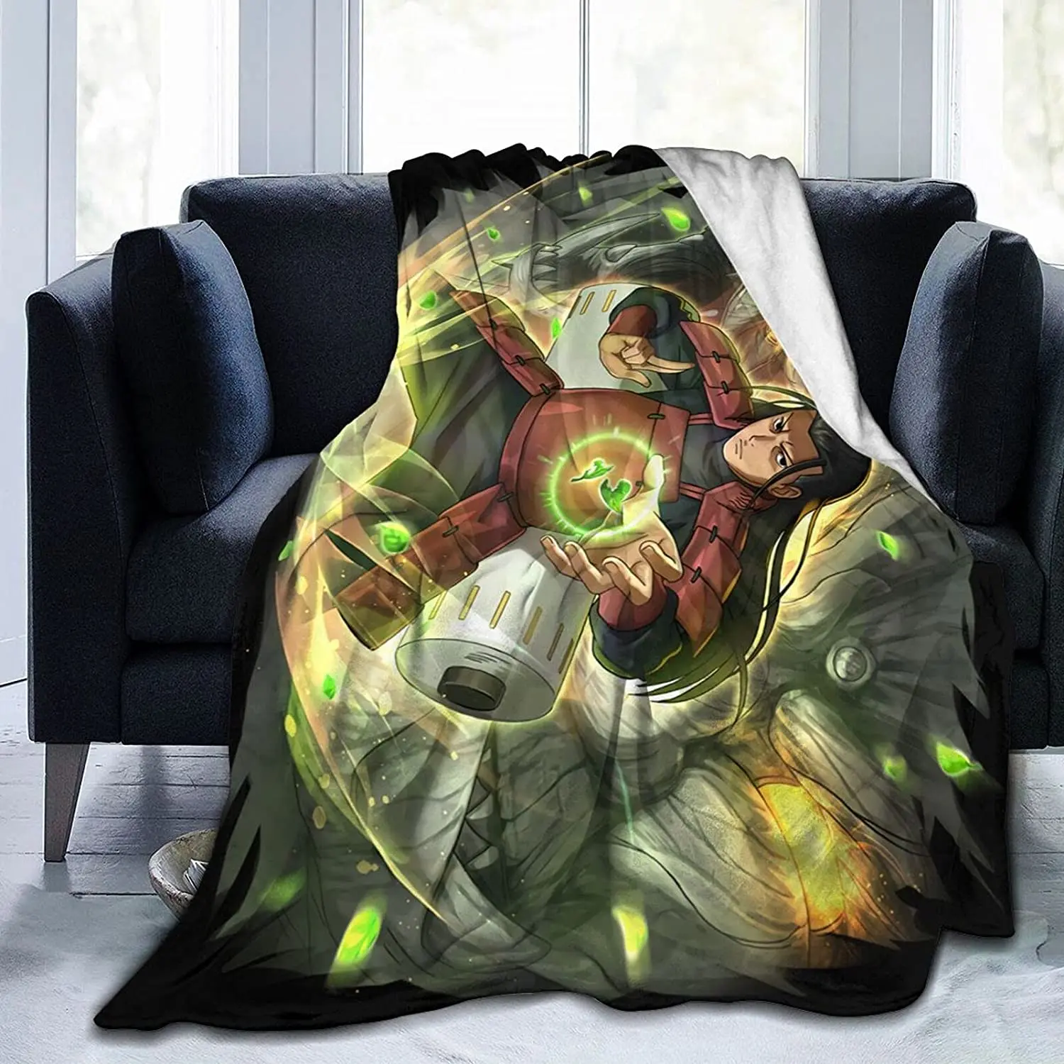 

Hashirama Senju Fluffy Soft and Comfortable Blanket, Anime Warm Embrace of Sympathy