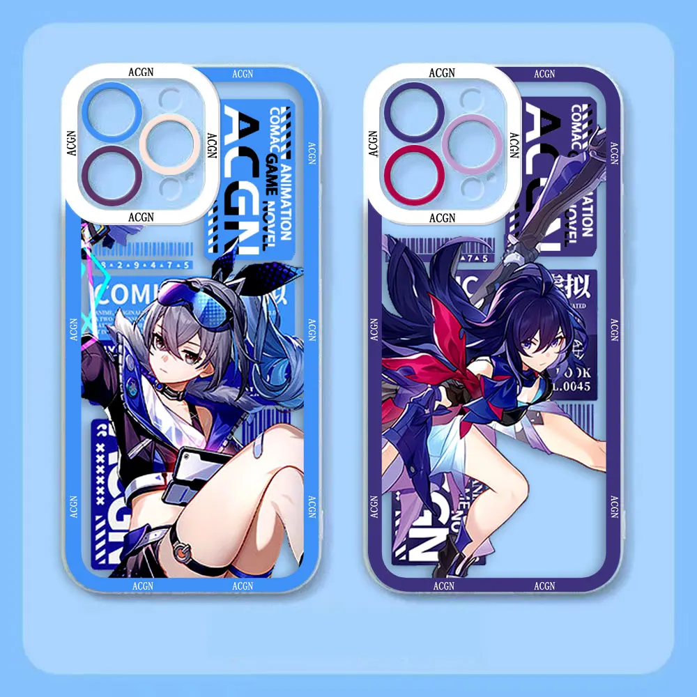 Прозрачный чехол ACGN Dan Heng Honkai для Xiaomi Redmi Note 13 12 12S 11 11T 11S 10 9 10S 9S Pro Max Plus