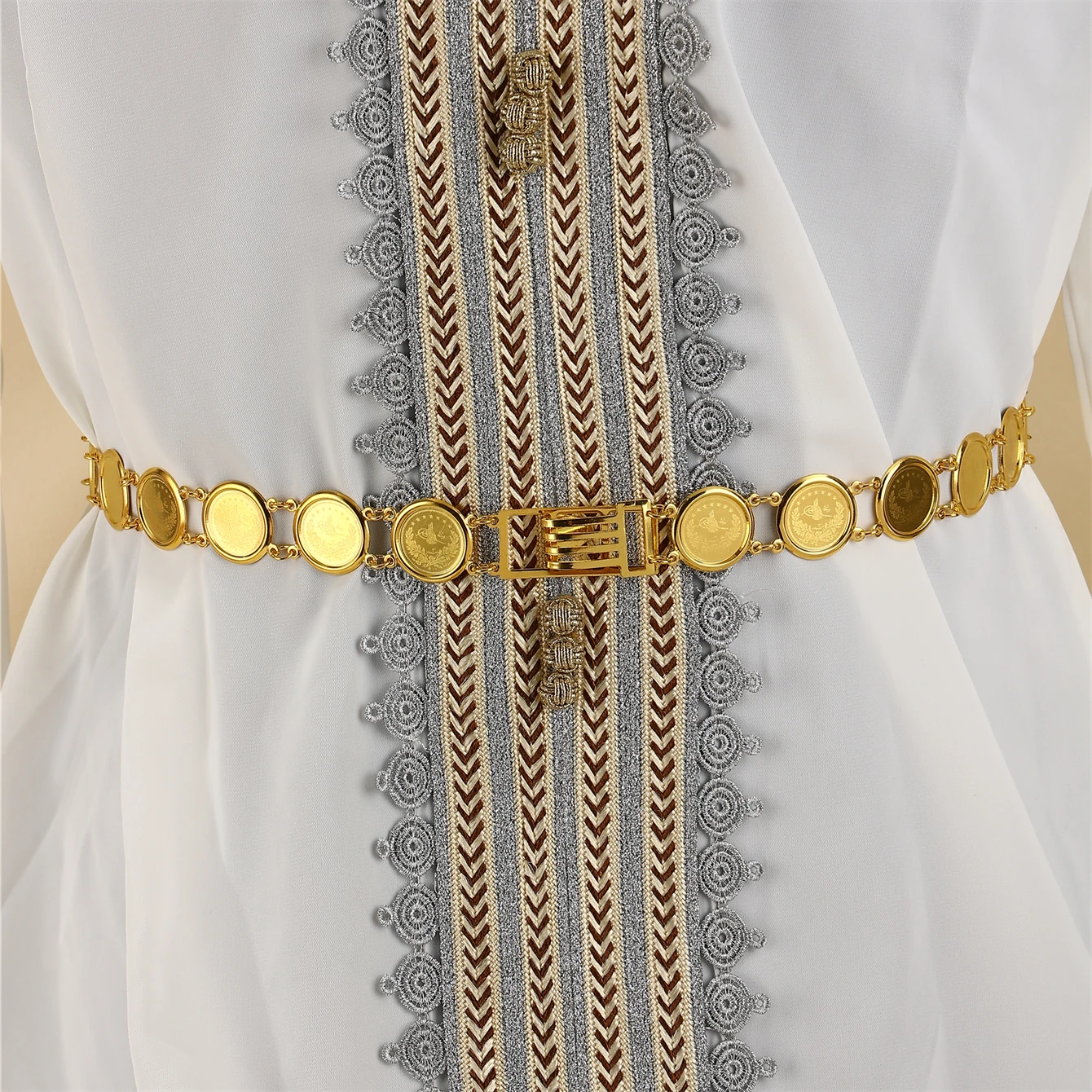 Алжирские монеты с позолоченным металлом ручная работа тонкая резка арабский