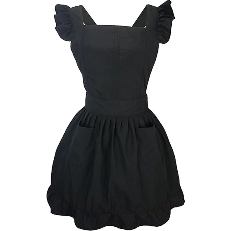 Средняя длина Садовый флорист Льняная маслостойкая горничная Хлопок Кулинарный