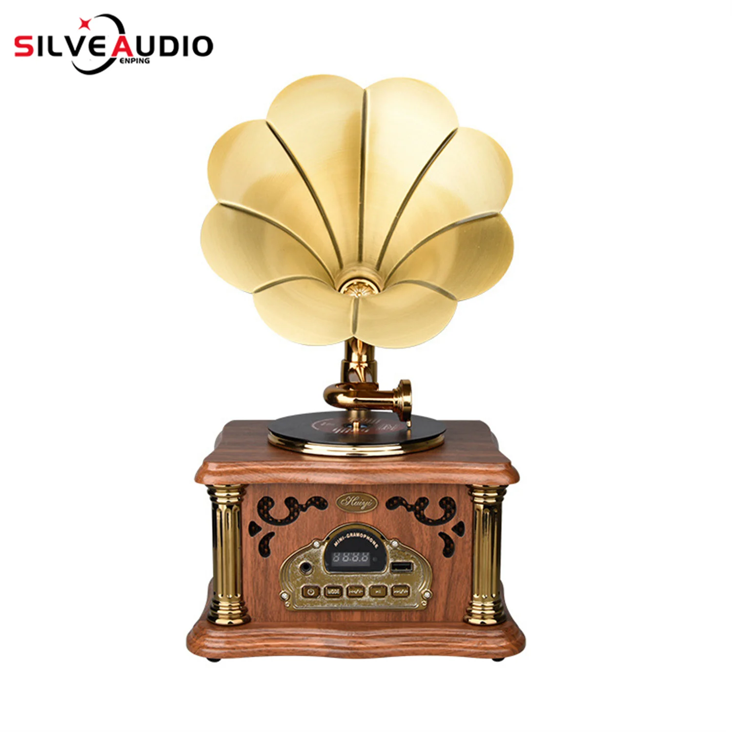 GAS-RD82 виниловый проигрыватель дизайн мини-фонограф ретро Bluetooth-динамик украшение