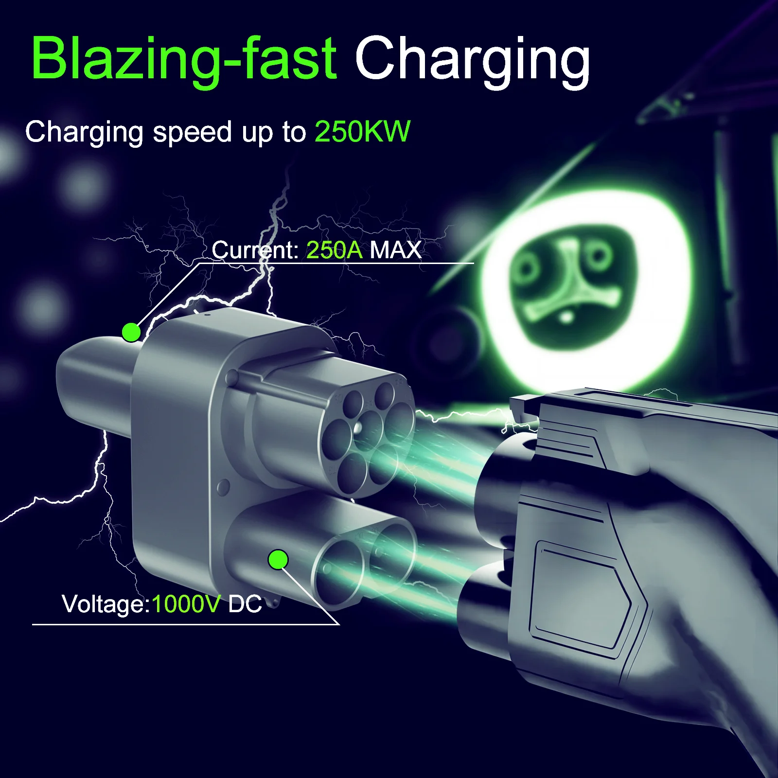 Адаптер зарядного устройства GUWIEYG для электромобилей CCS2 к адаптеру быстрой