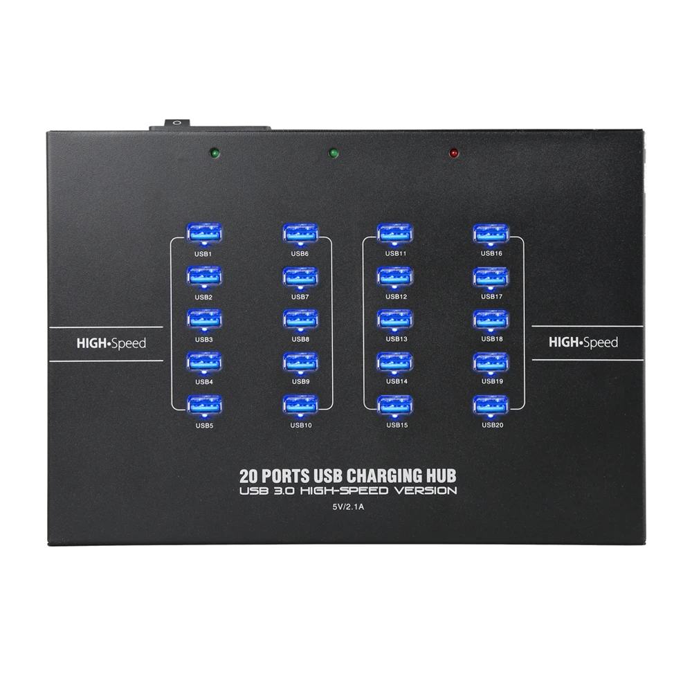 

A223 Sipolar 20 Port USB 3.0 Hub Charger and Syncs Port Desktop 5v usb Power Adapter