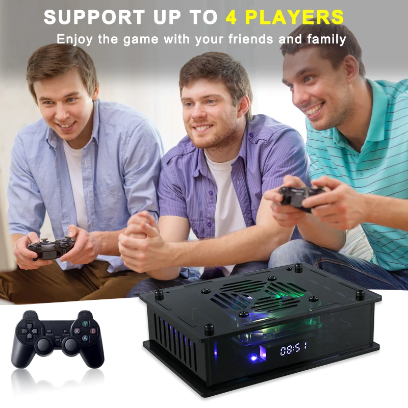 Новая классическая ретро супер консоль HEYNOW X Max Plus S905X3 CPU 65000 + игр Wi-Fi HD Ретро ТВ
