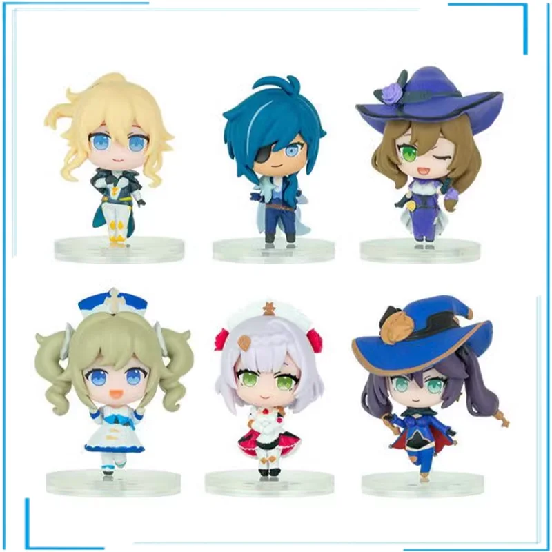 

Version Genshin Impact Anime Figures Lumine Aether Paimon Jean Gunnhildr Genuine Japan Different Style Models PVC Gashapon