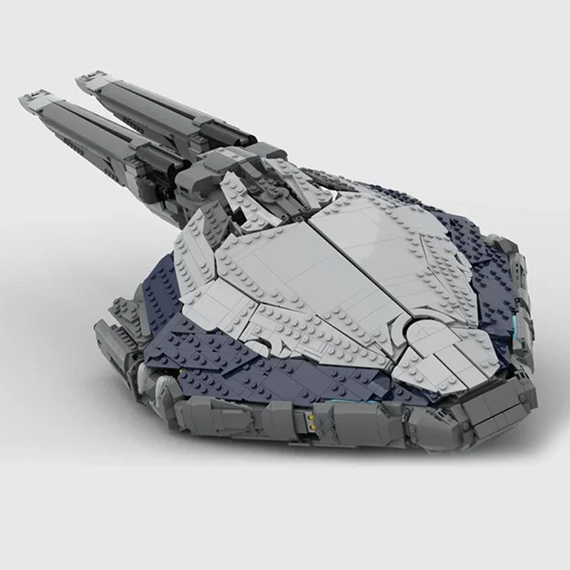 Moc строительные кирпичи модель военного оружия космическая посадка ремесленная