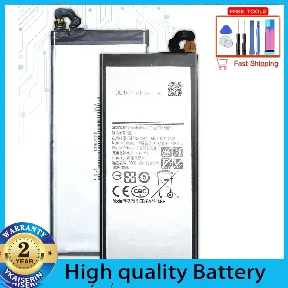 Аккумулятор EB-BA720ABE 3600 мАч для Samsung Galaxy A7 2017 версия A720 SM-A720 A720F SM-A720S A720F/DS аккумулятор