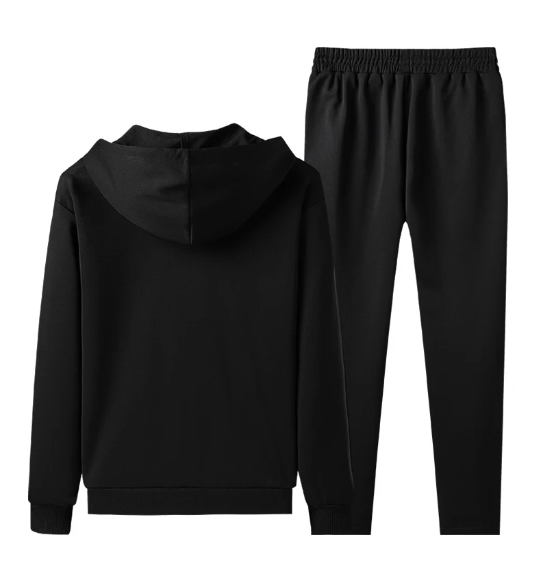 Комплект спортивный мужской из кардигана на молнии повседневный комплект одежды