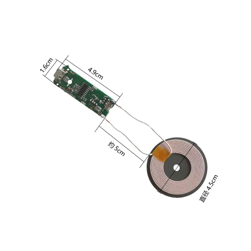 10 шт. модуль беспроводной зарядки база передатчика катушка платы PCBA