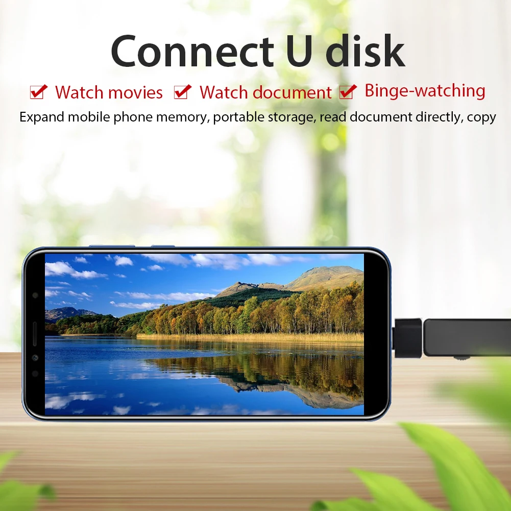 Новый Универсальный Переходник Type-C к USB 2 0 OTG для кабеля мобильный телефон USB2.0 Type C