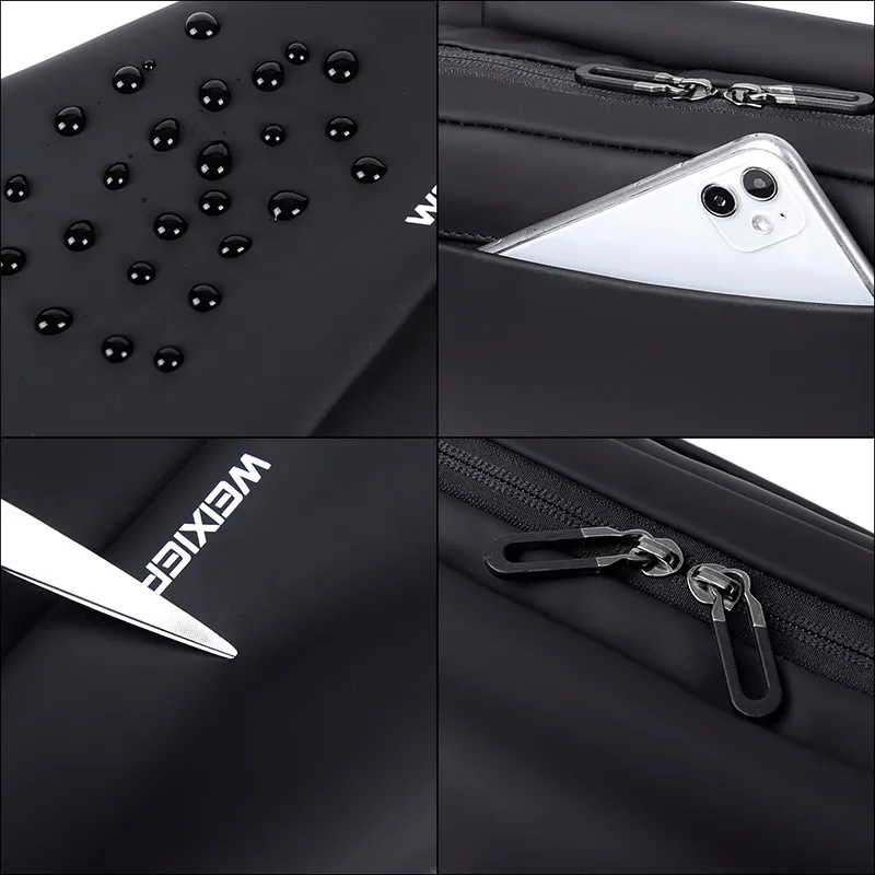 Fashion Multifunction Crossbody Bag for Male Bags Waterproof Shoulder Messenger Bags Short Trip Chest Bag Portable Bag