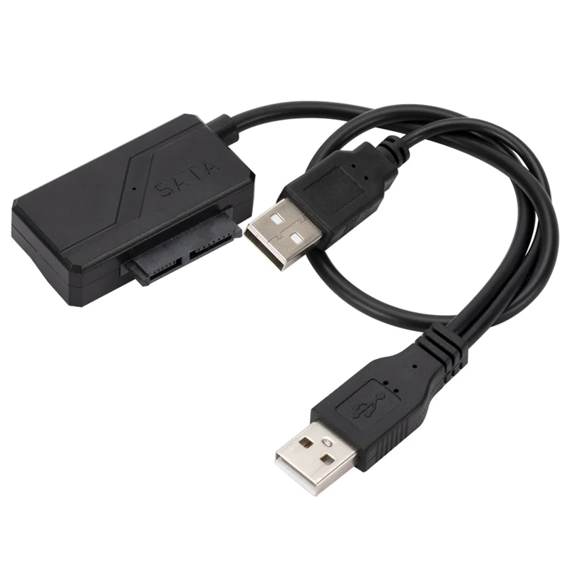 

SATA7P+6P To USB2.0 Notebook External Optical Drive Box Data Cable USB SATA Easy Drive Cable with Power Supply 30Cm