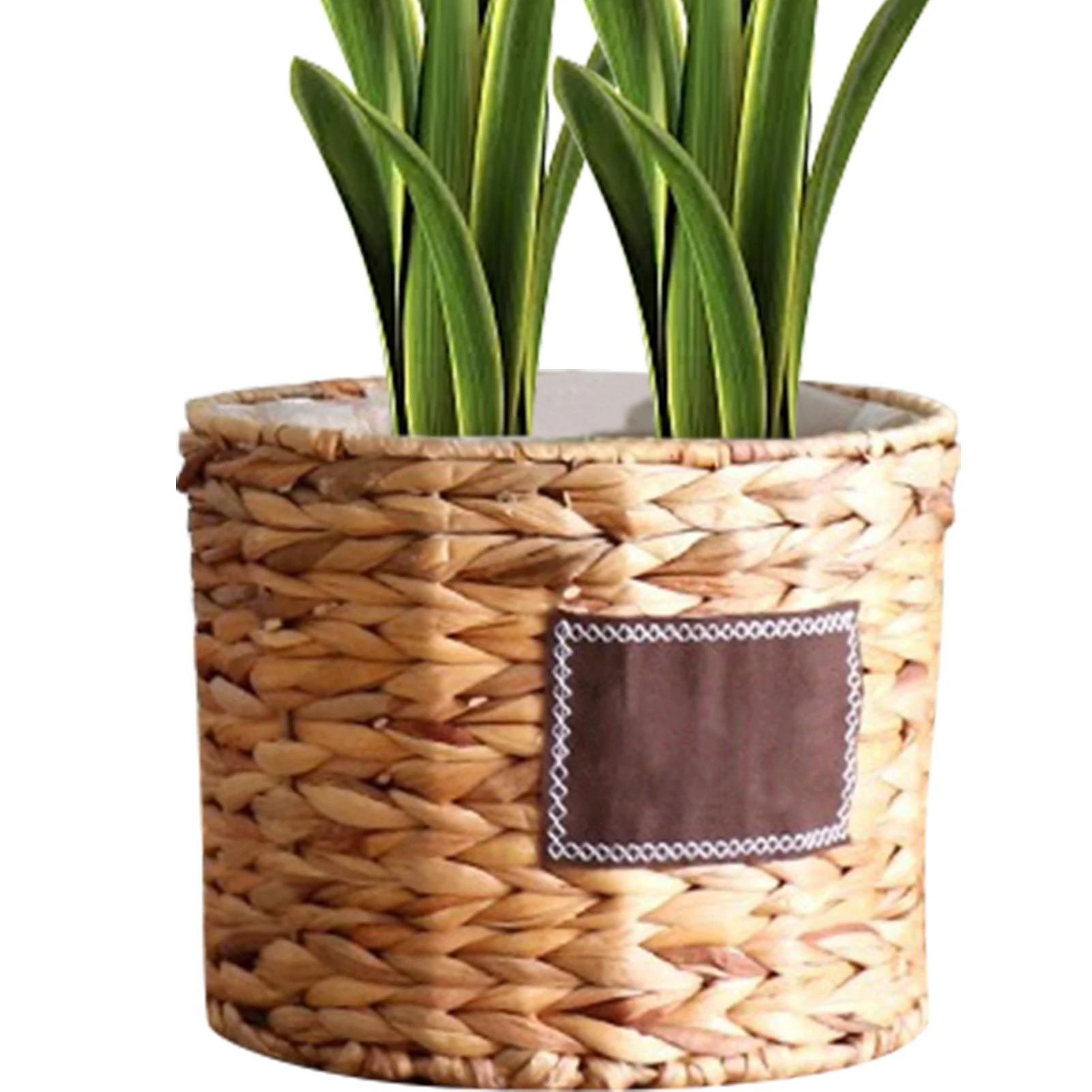 

Planter Basket Environmental Natural Plant Baskets Handwoven Basket Natural Craft Gourd Grass Basket Simple Elegant Plant Hanger