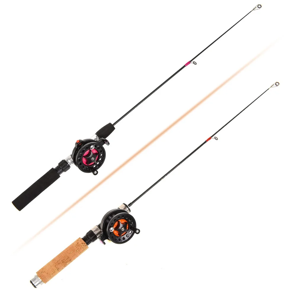 

60cm 62cm 65cm Winter Shrimp Ice Fishing Rod Pole Portable Winter Fishing Rods Spinning Casting 3 Sections Fish Pole