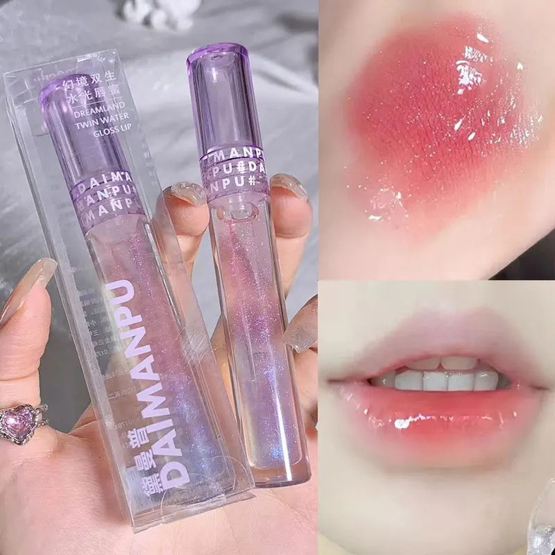 

Cute Transparent Crystal Jelly Lip Gloss Shimmer Clear Lip Oil Care Moisturize Lipgloss Beauty Make Up Liquid Lipstick Lip Tint