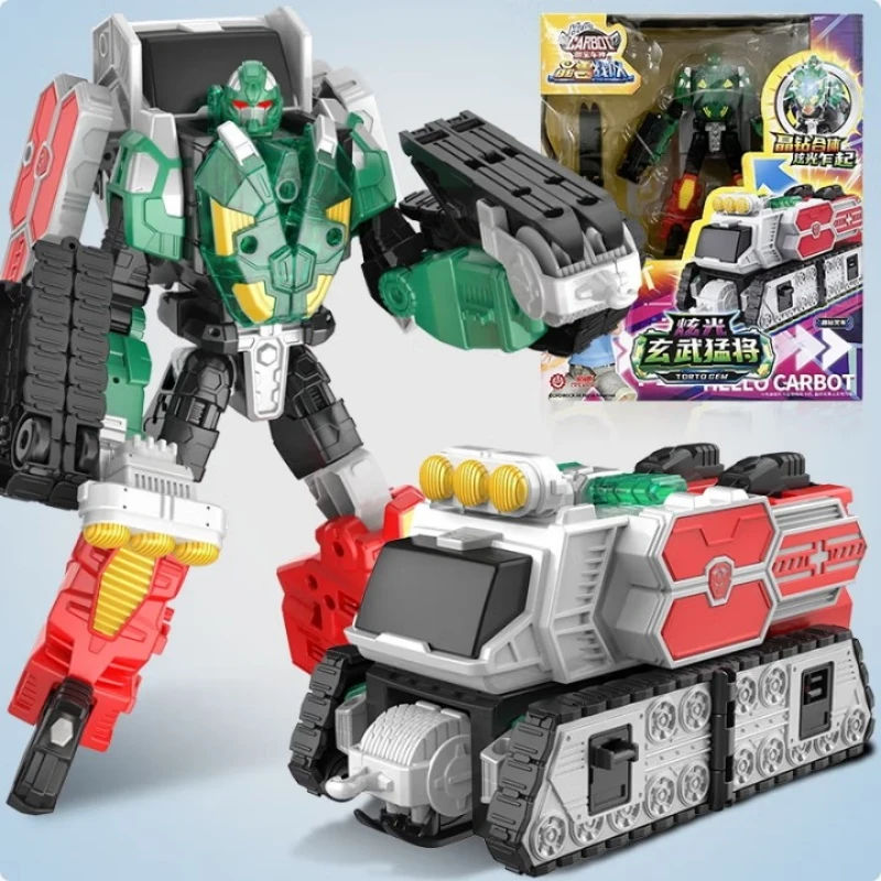 Фото Новая светящаяся фигурка-трансформер Crystal Beast Squad Elite Edition Hello Carbot: робот-игрушка, модель аниме-меха для мальчиков и детей №2