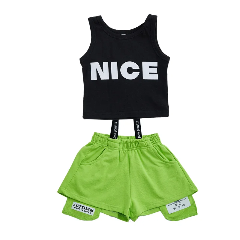 Летняя коллекция 2024 года повседневный жилет с надписью для девочек + модные