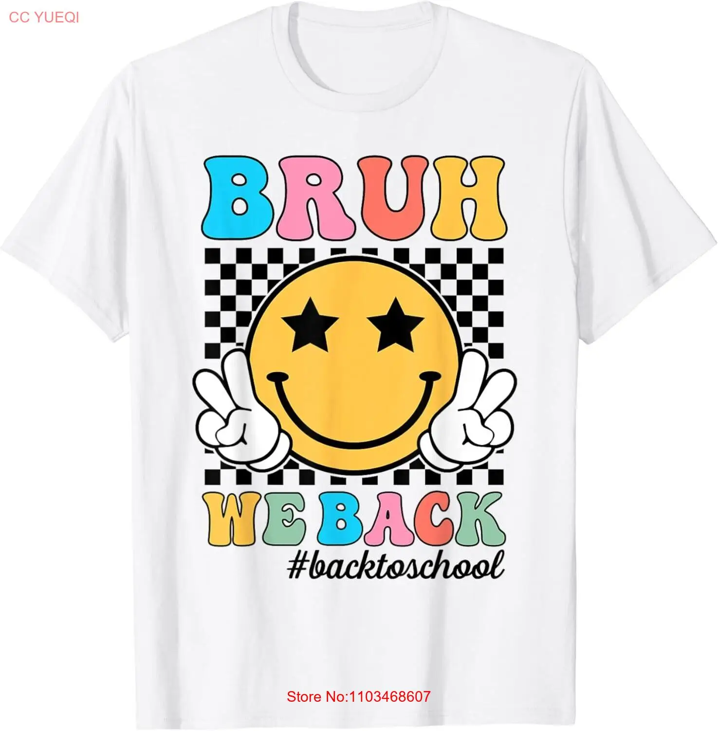 Футболка Bruh We Back Учительская Ретро винтажная стандартная унисекс