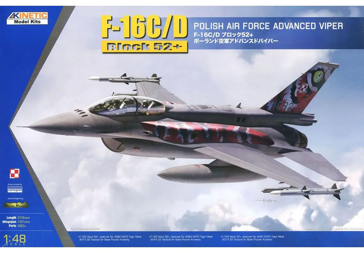 

Kinetic K-48076 1/48 Poland Air Force F-16C/D Block 52+ Advanced Viper Tigermeet