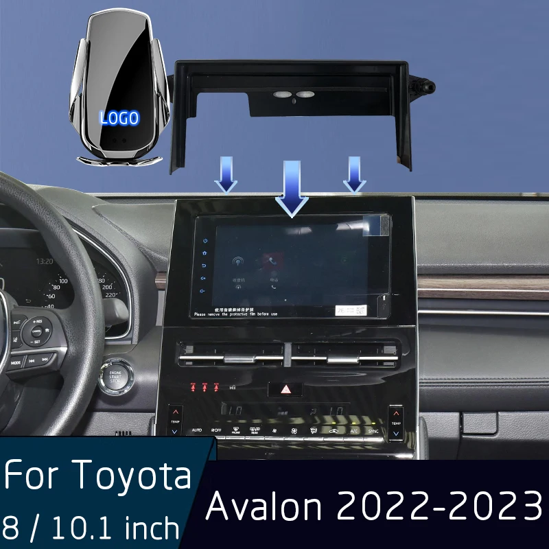 

For Toyota Avalon 2022-2023 Car Infrared Induction Mobile Phone Holder Charger Screen 8/10.1 Inch Fixed Mobile Phone Holder Base