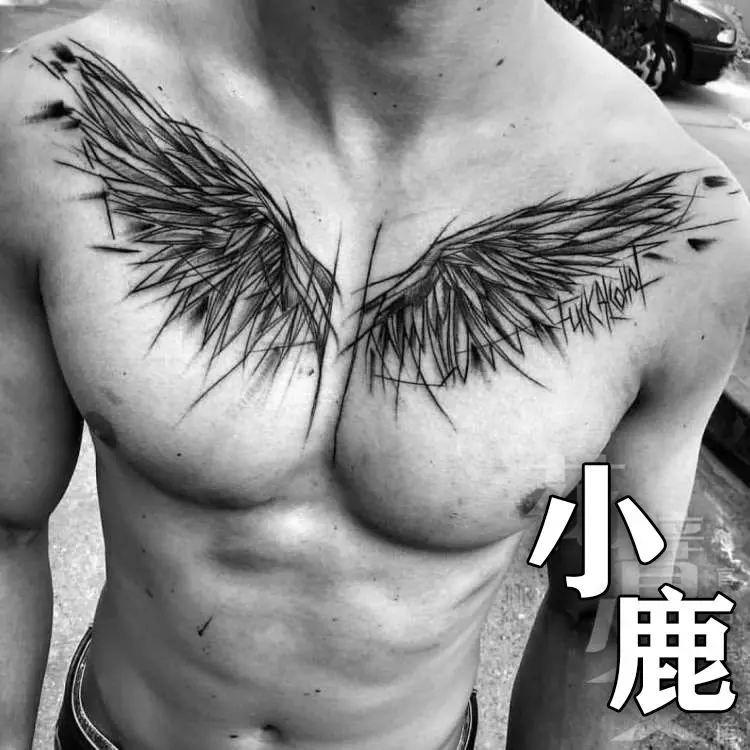 

Gothic wing Tattoos Waterproof Temporary Tattoo for Woman Men Fake Tattoo Stickers Lasting Arm Tottoo Art Tatuajes Temporales