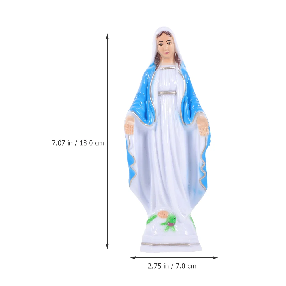 Женские подарки пластиковые украшения Девы Марии статуя аксессуары религиозное