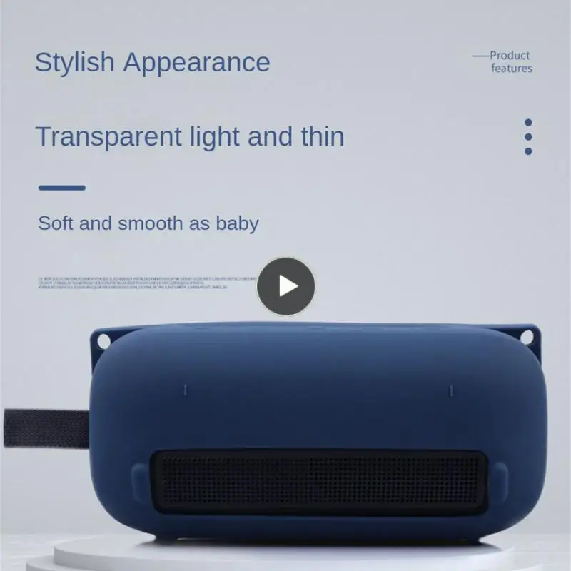 

Navy Blue Prevent Bump Damage bluetooth-compatible Audio Silicone Protective Cover Black Multicolor Silicone Case White